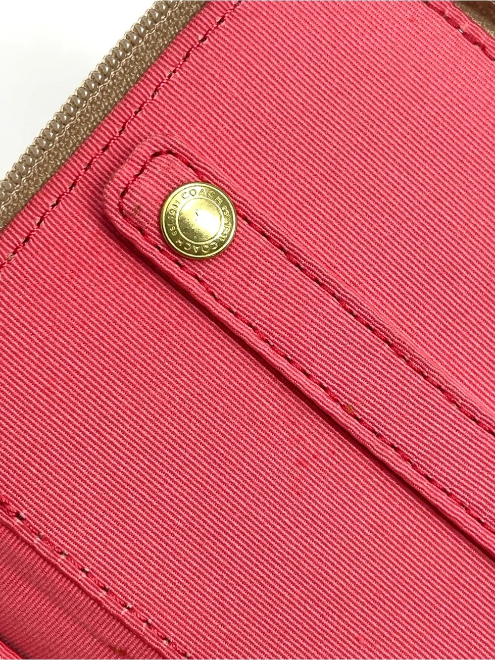 Coach Daisy Applique Signature Jewelry Case Small 6x4x2